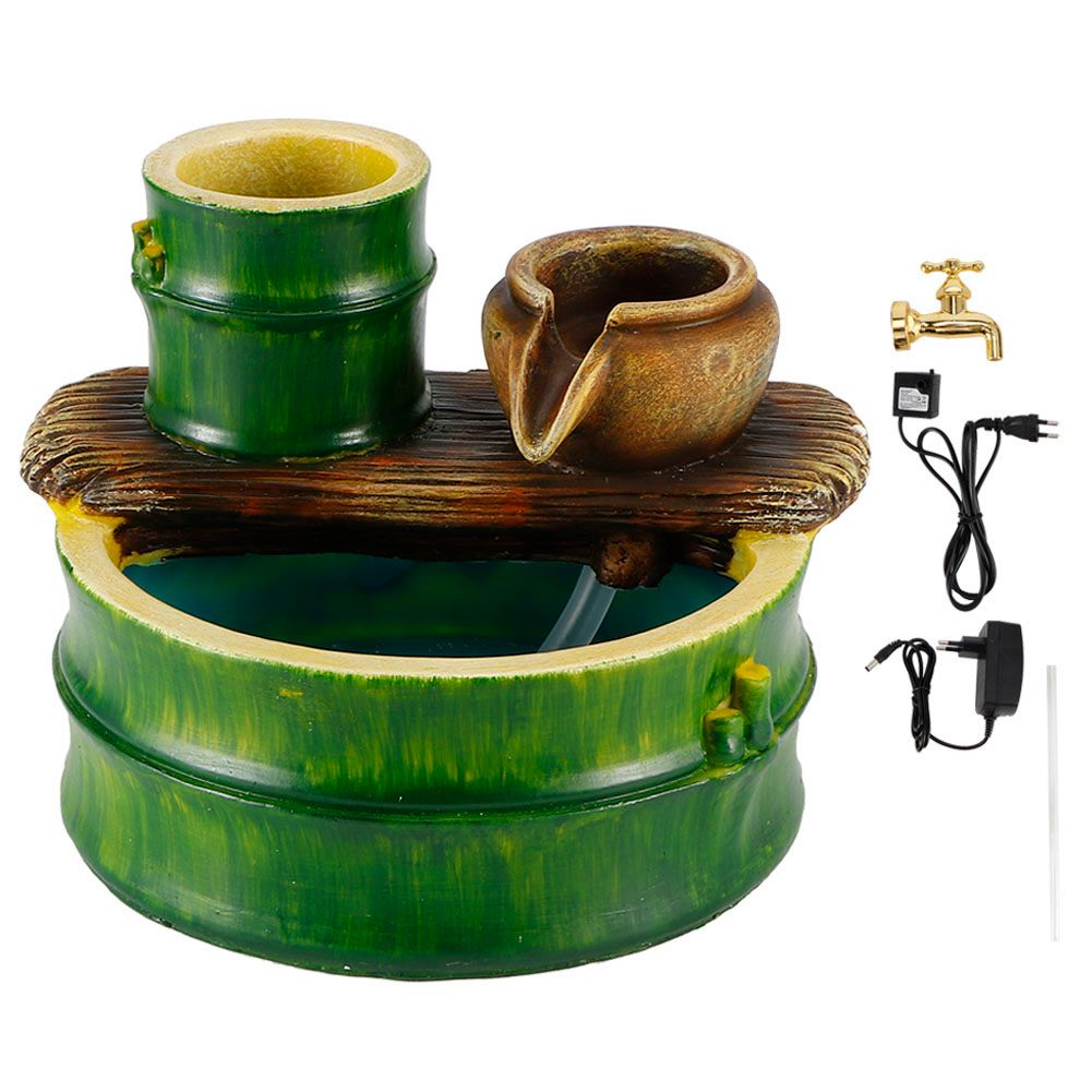 Rockery Flowing Water Floating Faucet Desktop Decoration Home Office Table view 2
