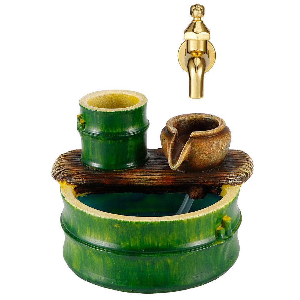 Rockery Flowing Water Floating Faucet Desktop Decoration Home Office Table view 3