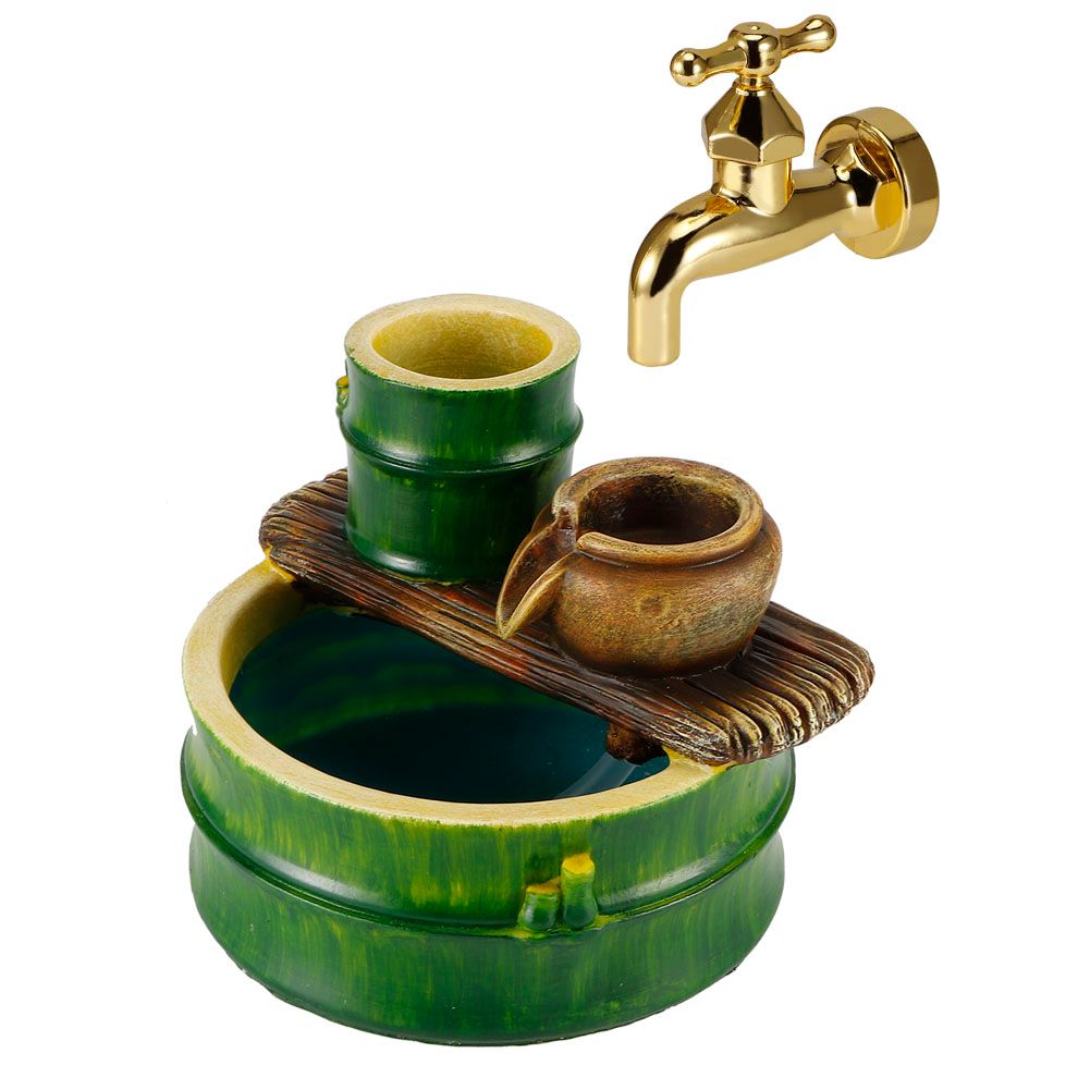 Rockery Flowing Water Floating Faucet Desktop Decoration Home Office Table view 4