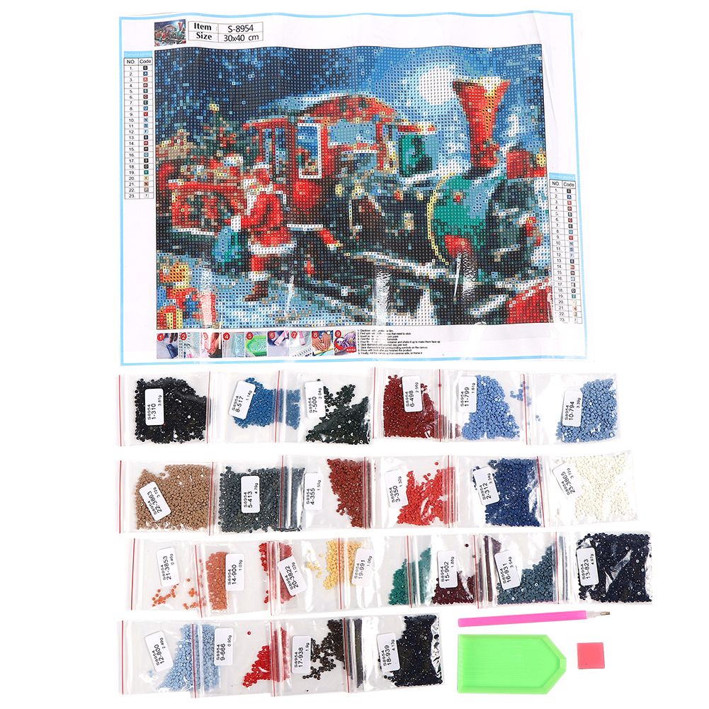 Christmas Diamond Painting Picture Rhinestones Painting DIY Home Decoration view 2