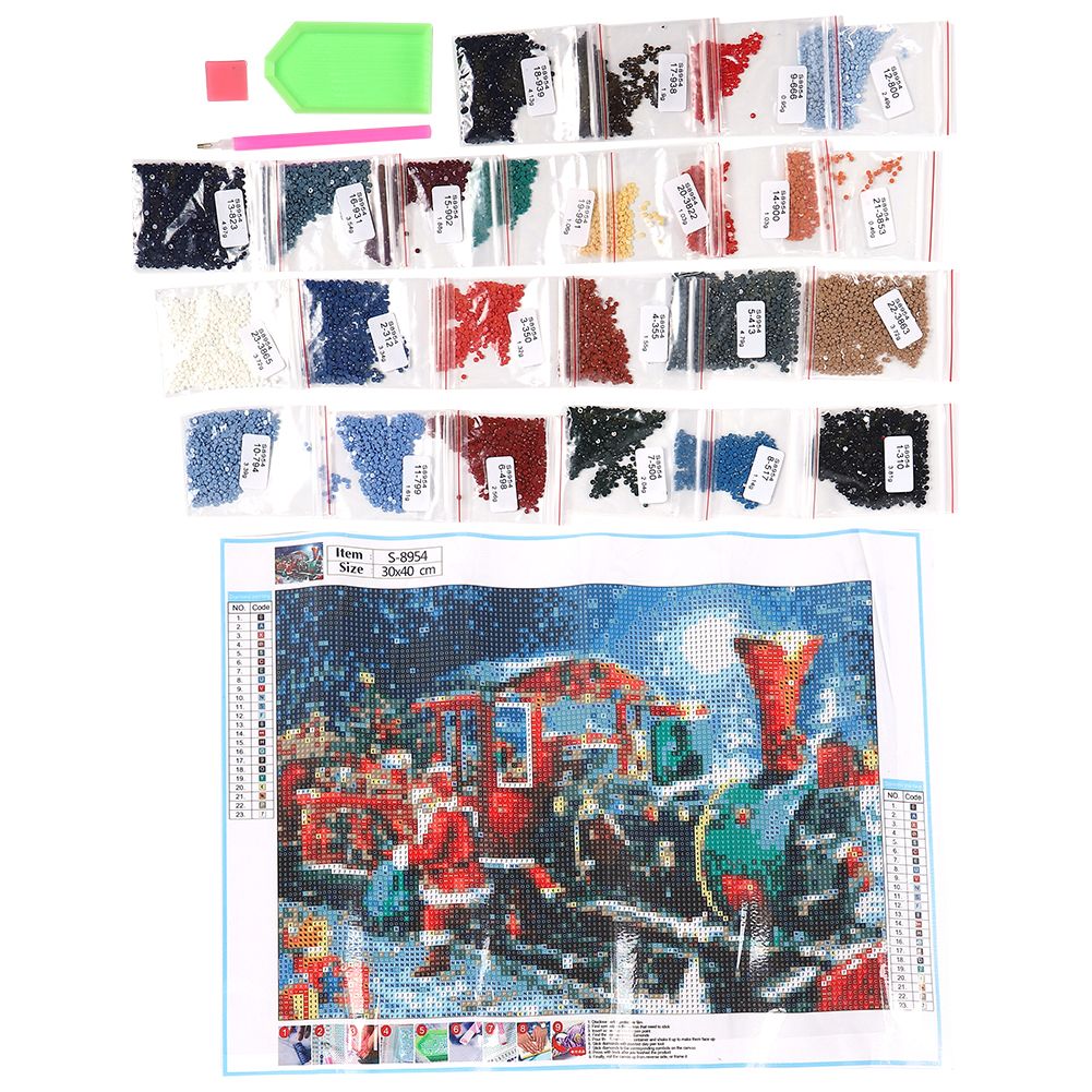 Christmas Diamond Painting Picture Rhinestones Painting DIY Home Decoration view 3