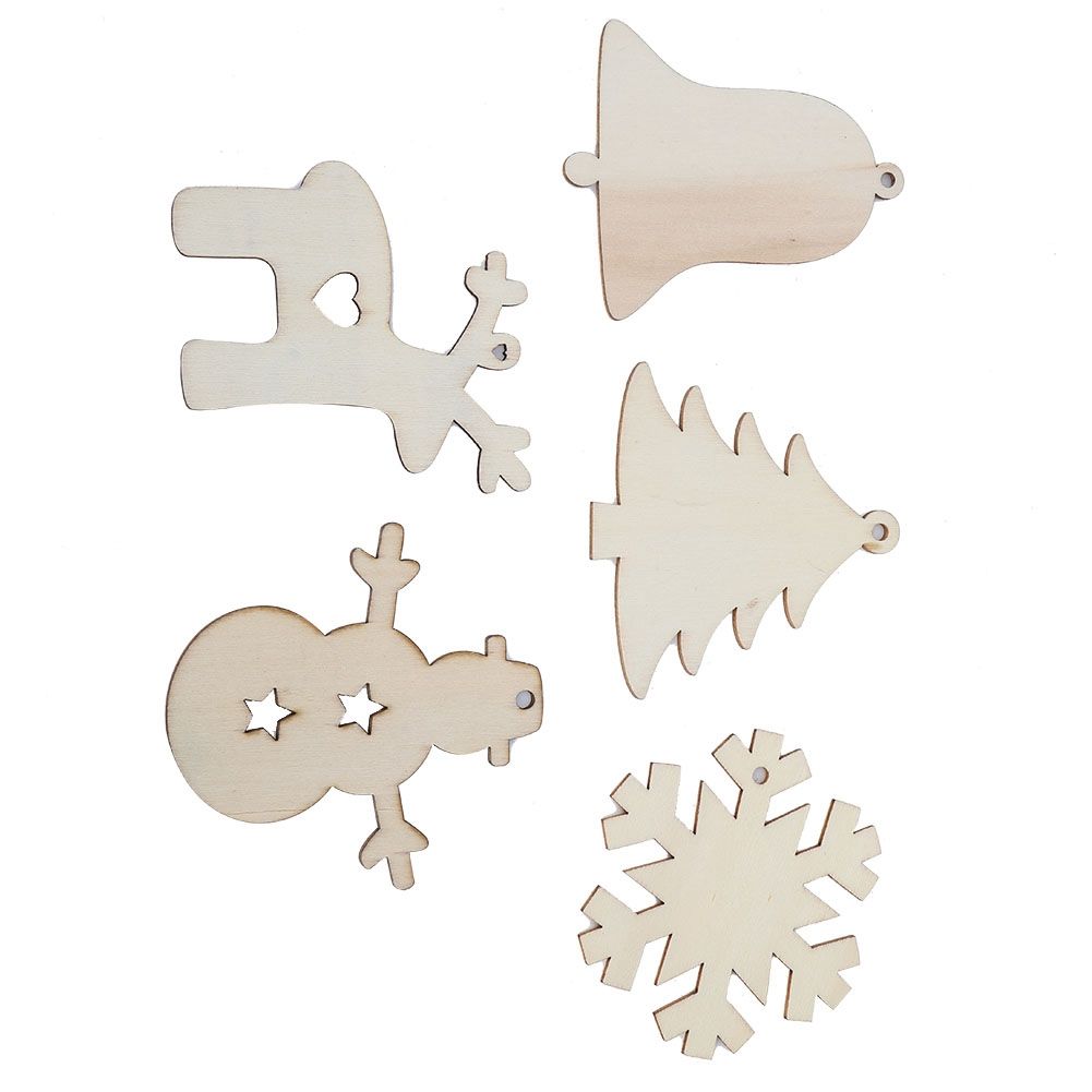 Innovative DIY Wooden Pendant Hanging Ornaments Crafts for Home Christmas Tree — image 1