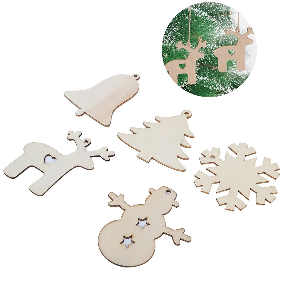 Innovative DIY Wooden Pendant Hanging Ornaments Crafts for Home Christmas Tree view 9