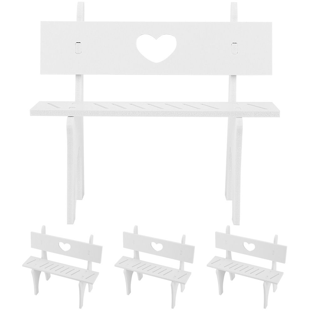 4Pcs/Set Hanging Foot Doll Small Chair Stool Art Crafts Ornament for Desktop view 8