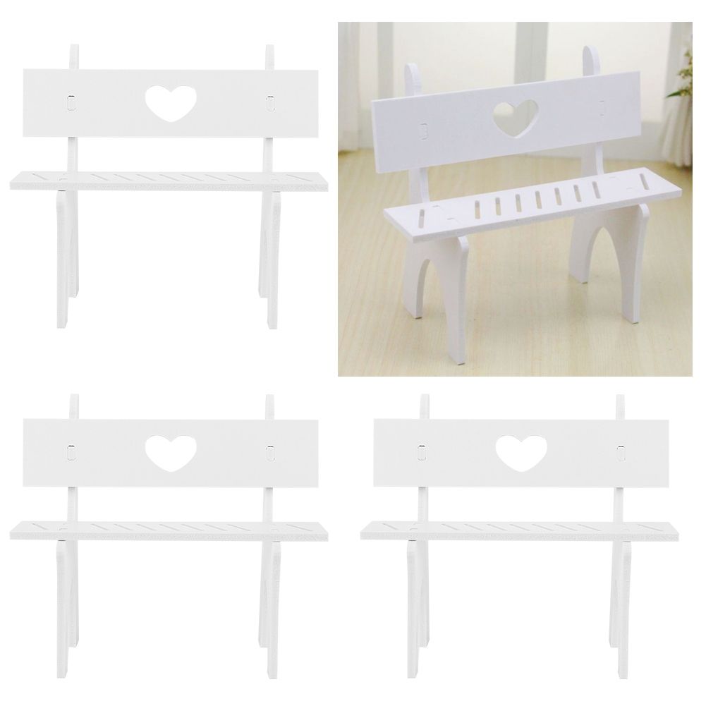 4Pcs/Set Hanging Foot Doll Small Chair Stool Art Crafts Ornament for Desktop view 10