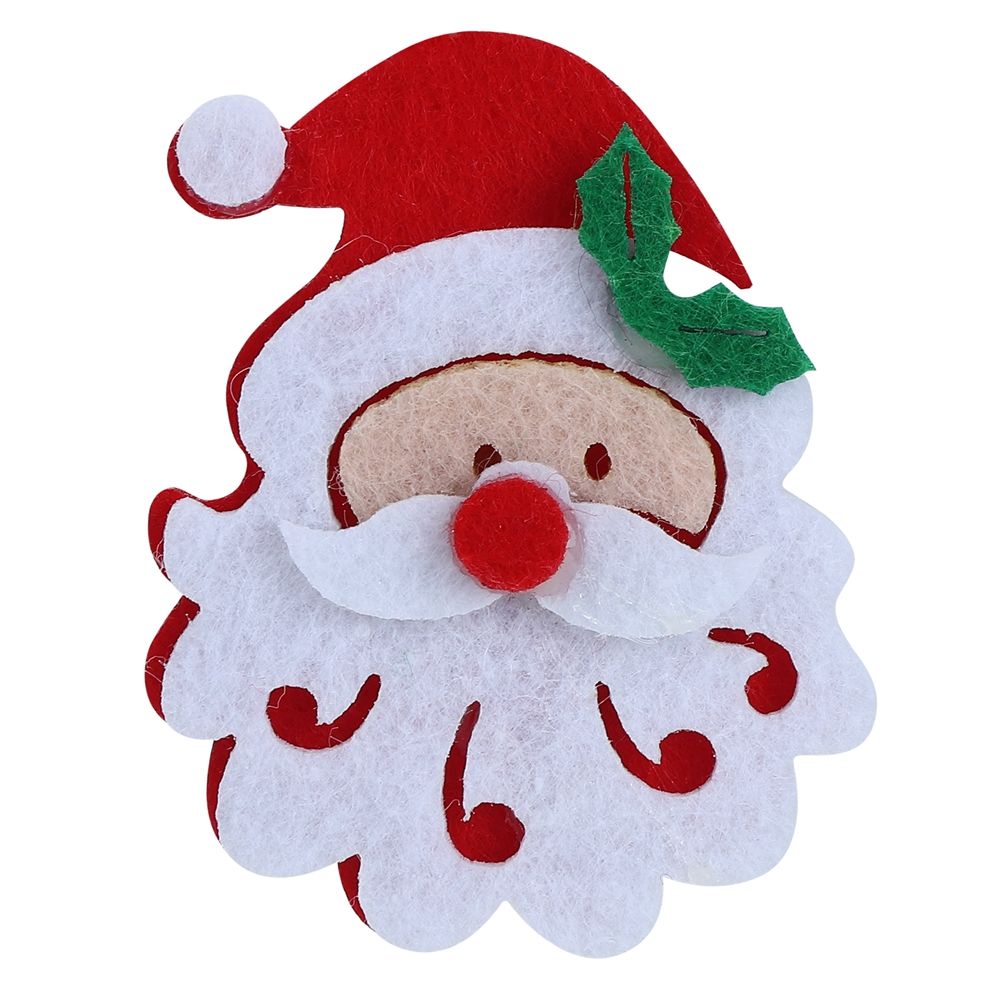 20PCS/Bag Merry Christmas Ornament Cloth Patch DIY Santa Claus Elk Snowflake view 8