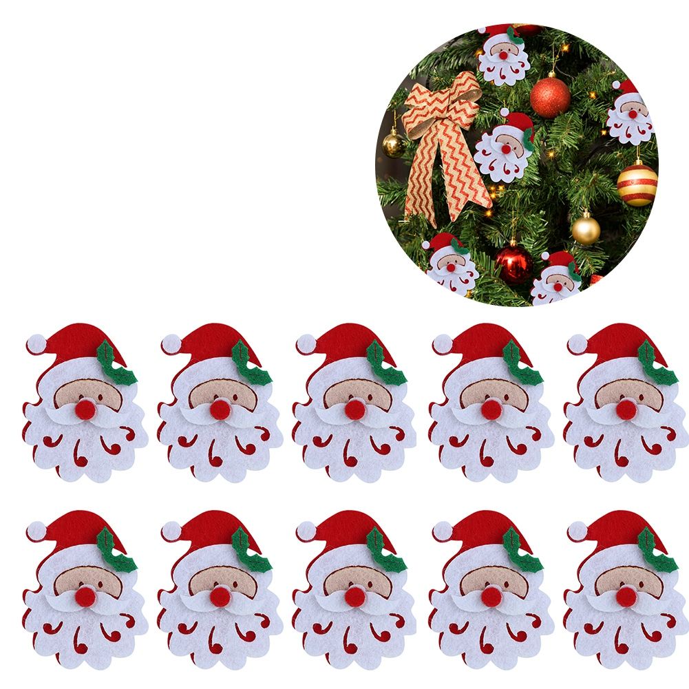 20PCS/Bag Merry Christmas Ornament Cloth Patch DIY Santa Claus Elk Snowflake view 10