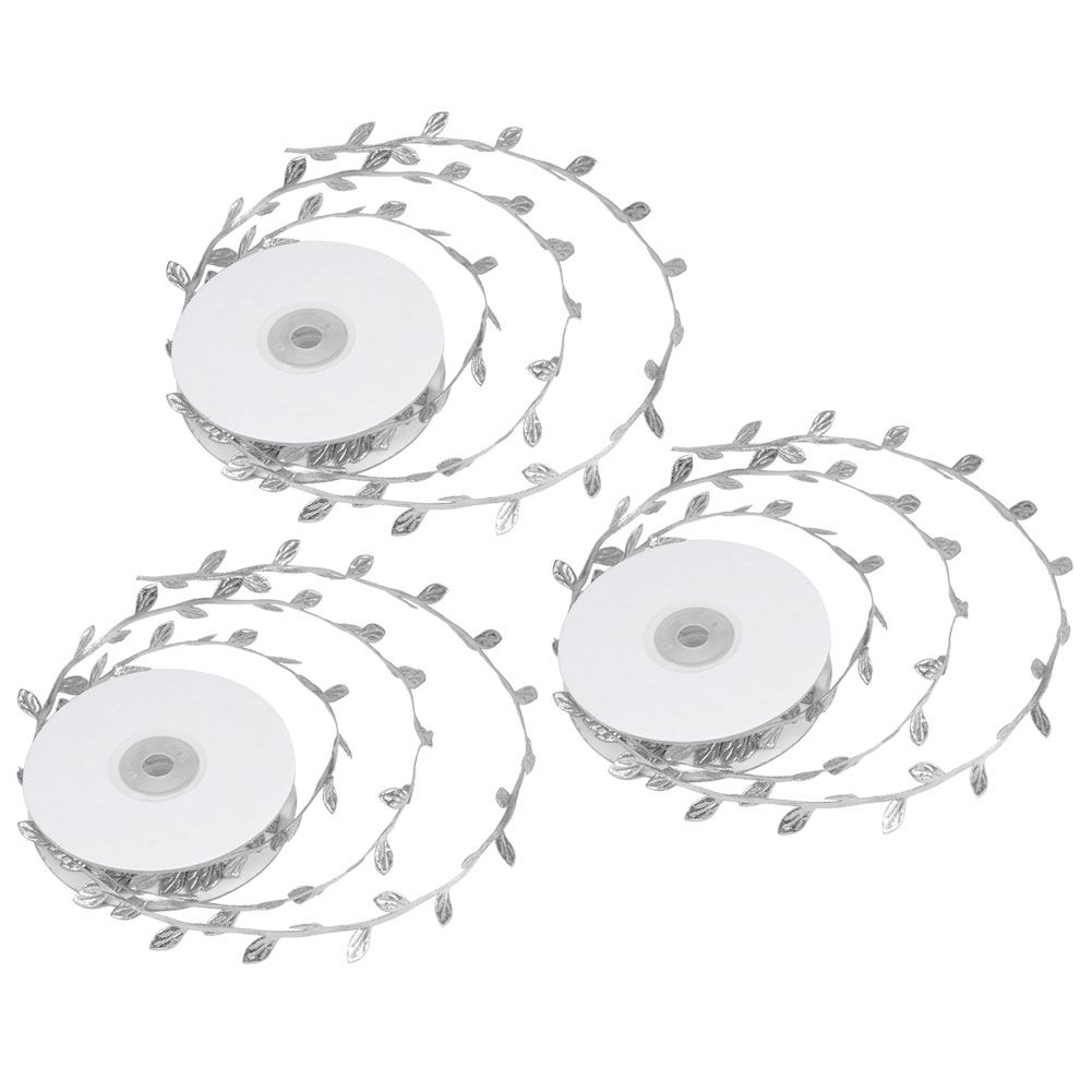 3 Roll Artificial Leaves Vine DIY Kindergarten Craft Wedding Decoration view 5