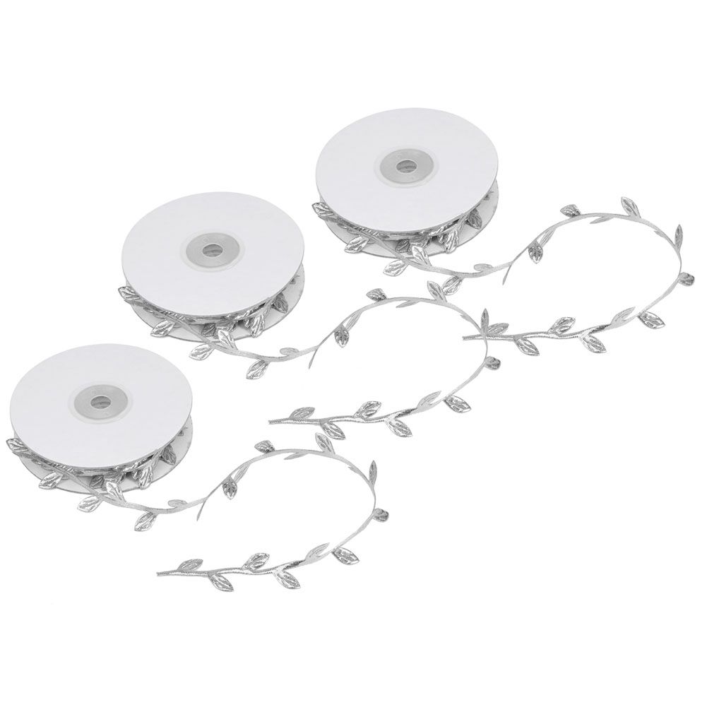 3 Roll Artificial Leaves Vine DIY Kindergarten Craft Wedding Decoration view 6