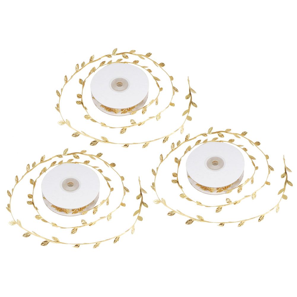 3 Roll Artificial Leaves Vine DIY Kindergarten Craft Wedding Decoration view 4