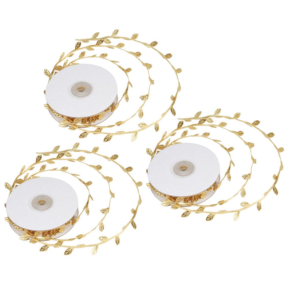 3 Roll Artificial Leaves Vine DIY Kindergarten Craft Wedding Decoration view 5