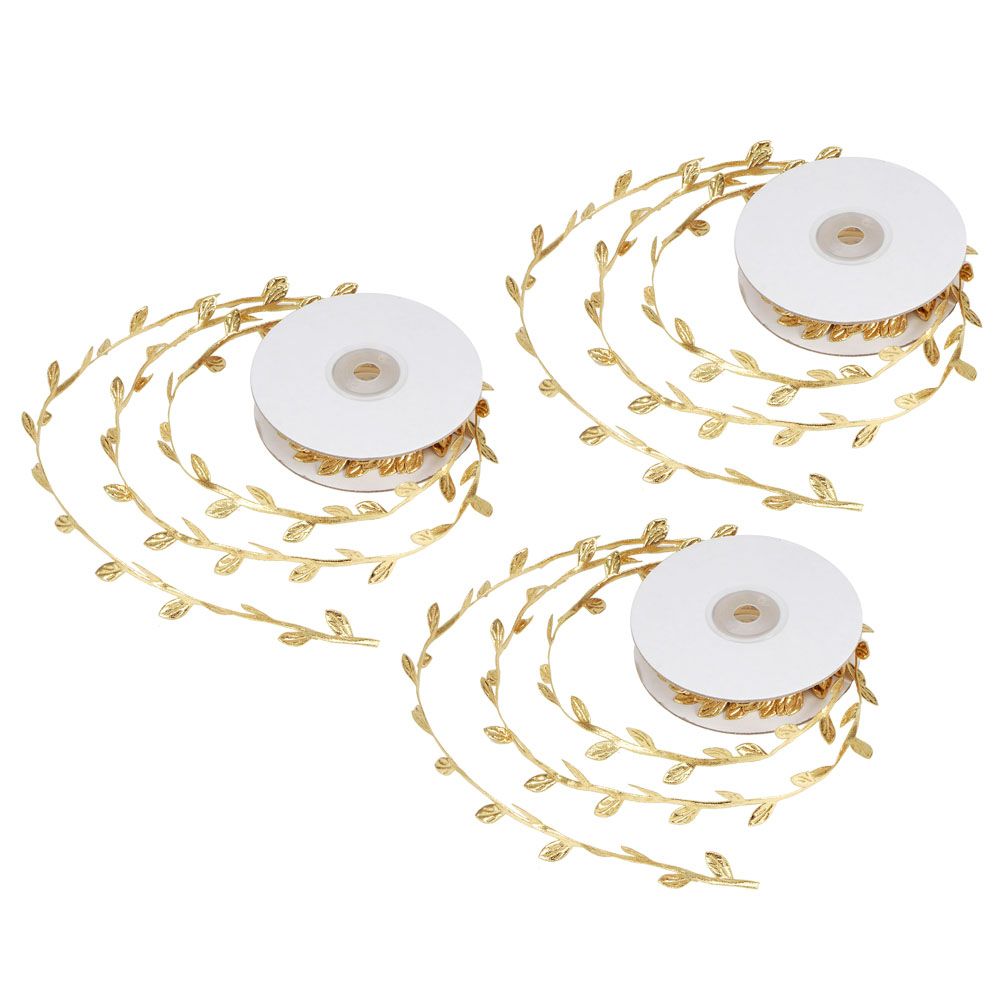 3 Roll Artificial Leaves Vine DIY Kindergarten Craft Wedding Decoration view 6