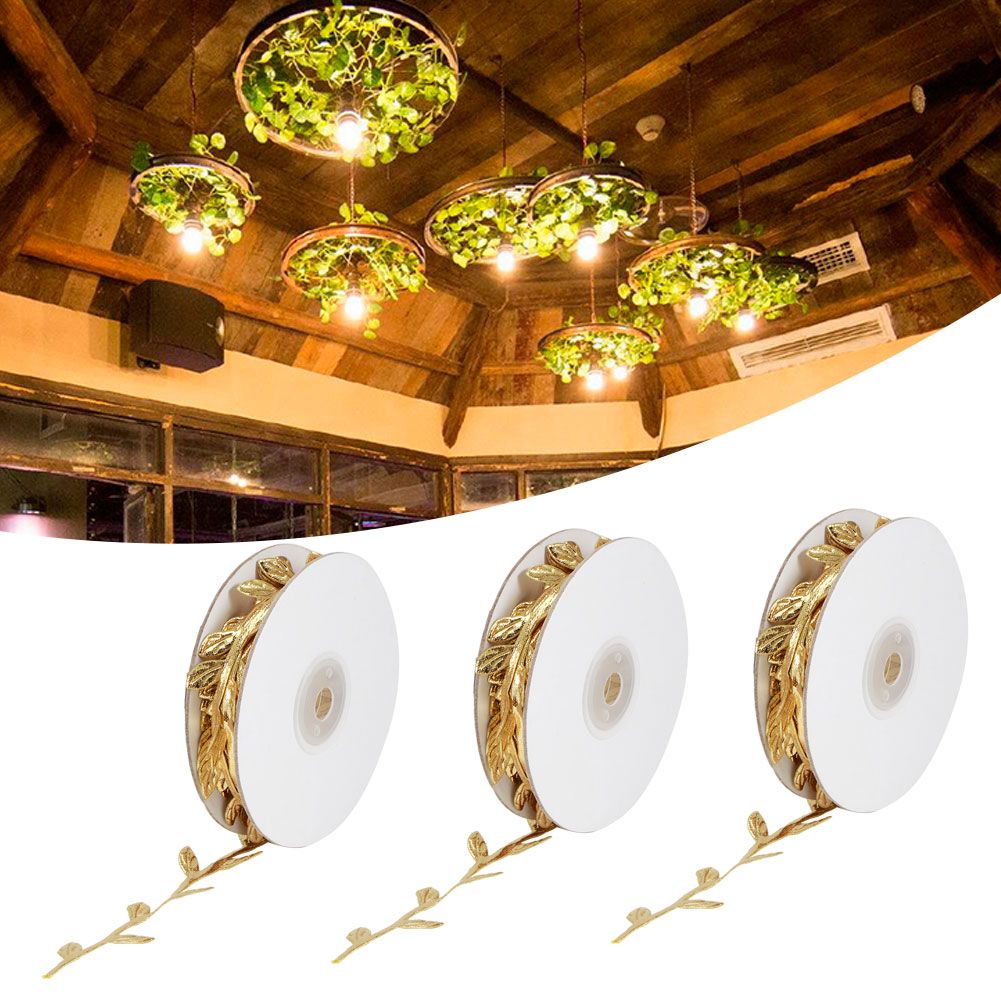 3 Roll Artificial Leaves Vine DIY Kindergarten Craft Wedding Decoration view 9
