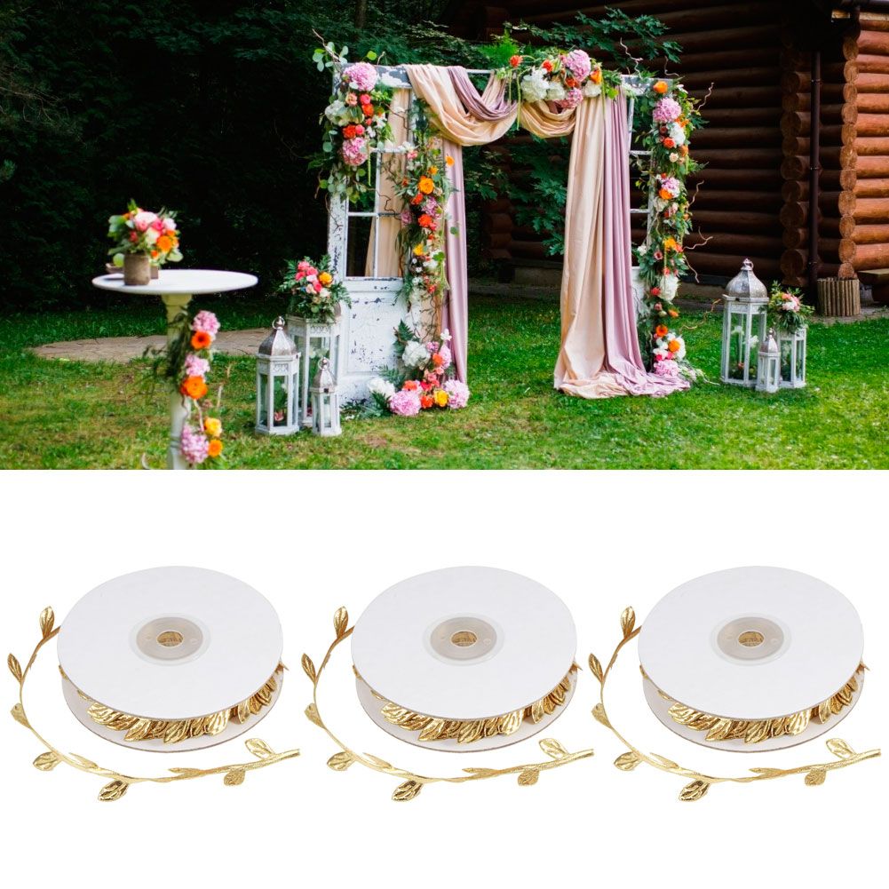 3 Roll Artificial Leaves Vine DIY Kindergarten Craft Wedding Decoration view 10