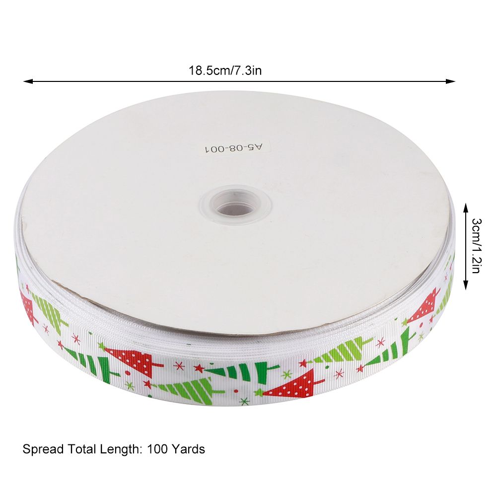 100Yards/Roll Christmas Ribbons DIY Gifts Box Wrapping Hair Accessories view 11