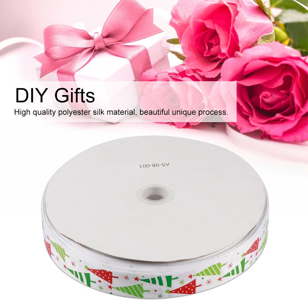 100Yards/Roll Christmas Ribbons DIY Gifts Box Wrapping Hair Accessories view 12