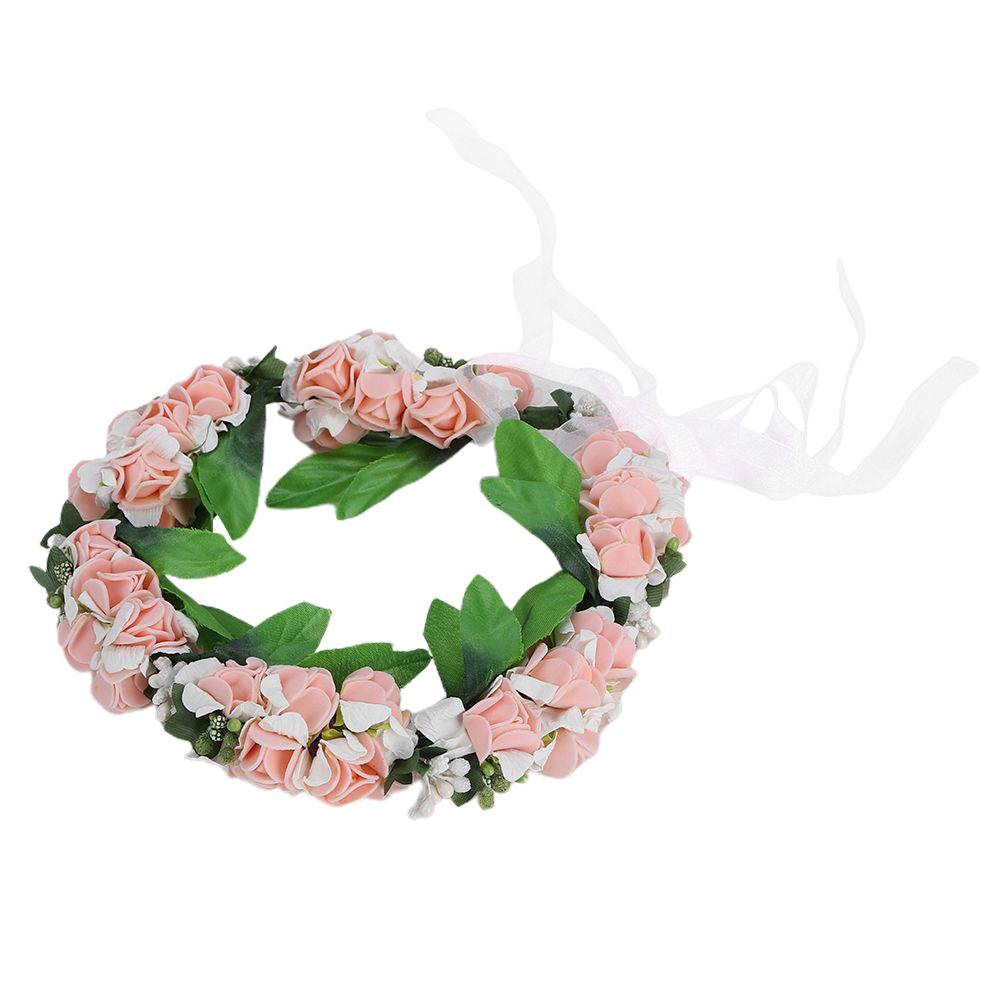 Artificial Flower Wreath Crown Garland Headband Girl Hair Accessories Headwear