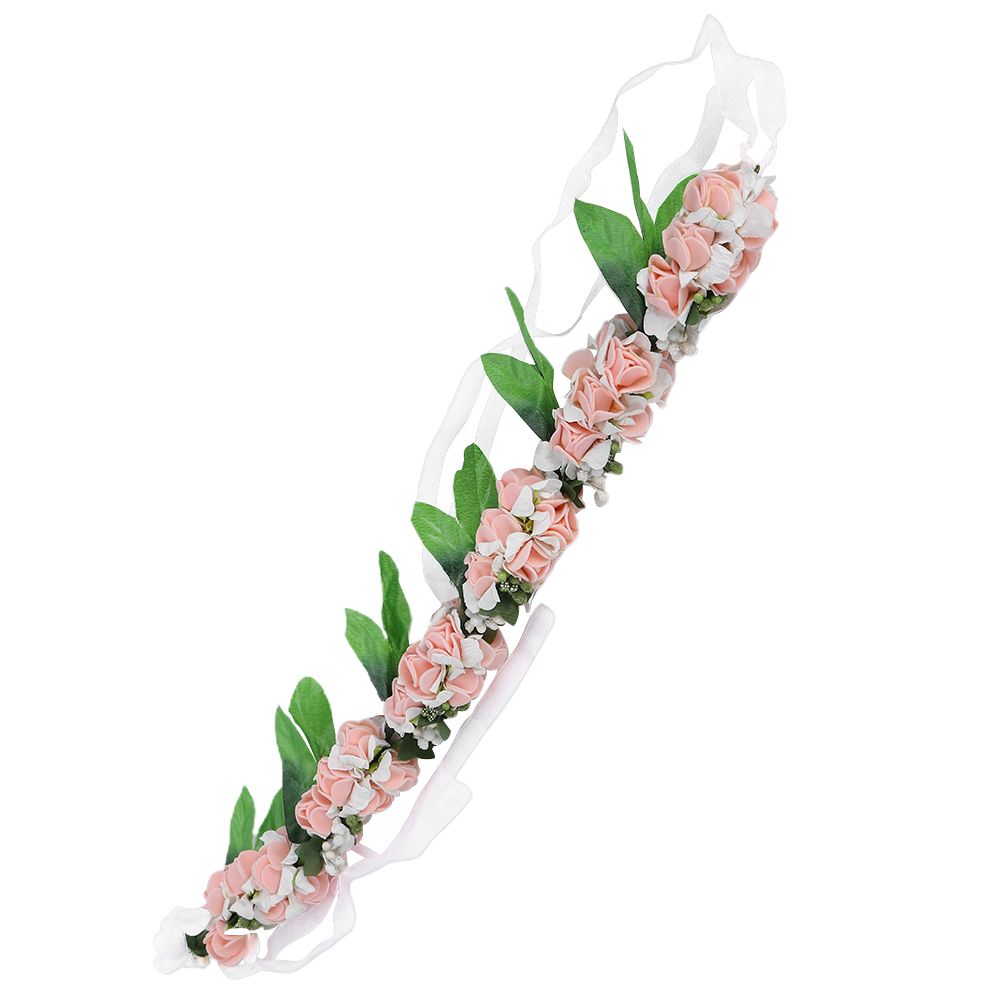 Artificial Flower Wreath Crown Garland Headband Girl Hair Accessories Headwear view 8