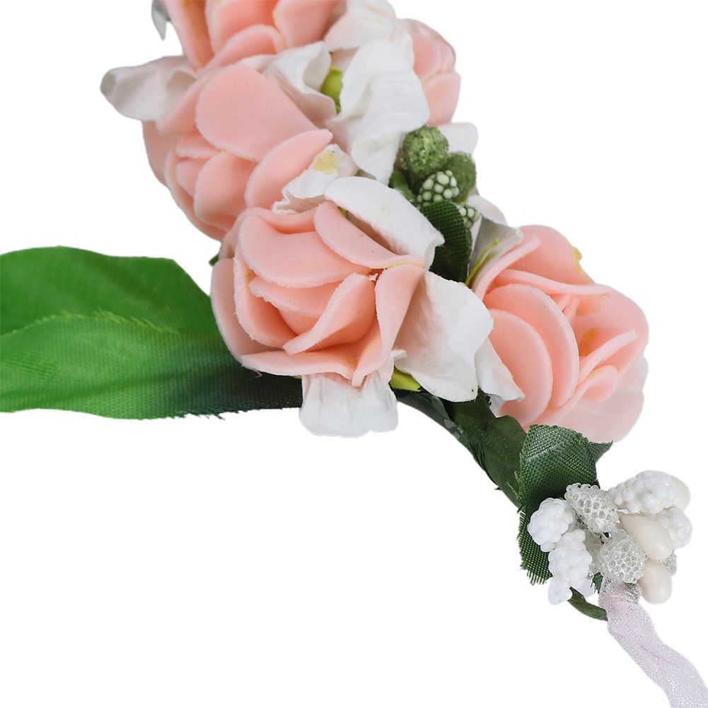 Artificial Flower Wreath Crown Garland Headband Girl Hair Accessories Headwear view 11