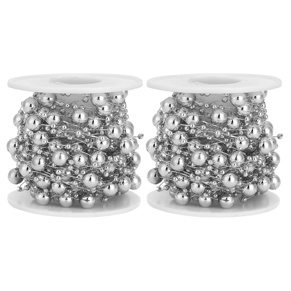 2Pcs ABS FivePointed Star Pearls Beads String for Wedding Bridal Bouquet view 2