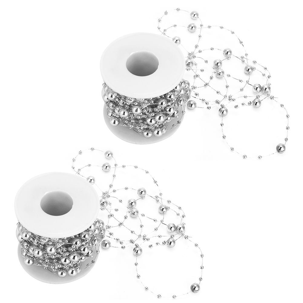 2Pcs ABS FivePointed Star Pearls Beads String for Wedding Bridal Bouquet view 3