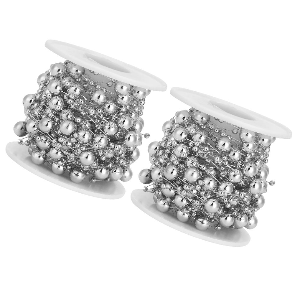 2Pcs ABS FivePointed Star Pearls Beads String for Wedding Bridal Bouquet view 7