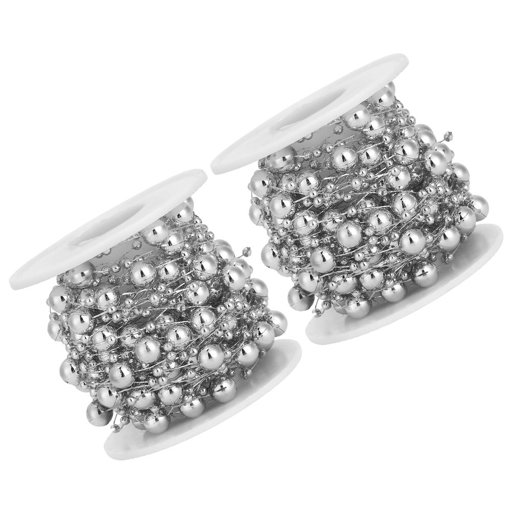 2Pcs ABS FivePointed Star Pearls Beads String for Wedding Bridal Bouquet view 8