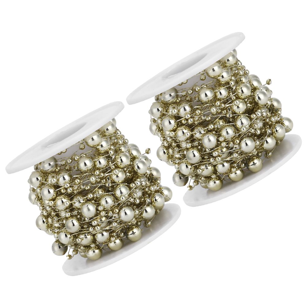 2Pcs ABS FivePointed Star Pearls Beads String for Wedding Bridal Bouquet view 8