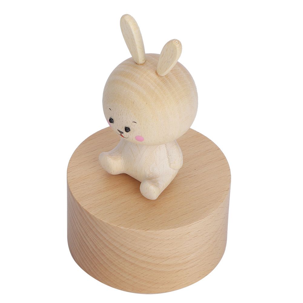 Animal Wooden Clockwork Music Boxes Children Kid Birthday Holiday Gifts view 3