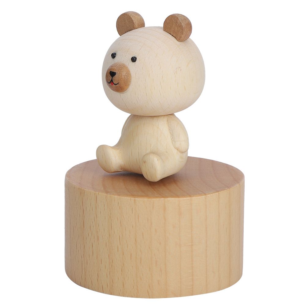 Animal Wooden Clockwork Music Boxes Children Kid Birthday Holiday Gifts — image 1