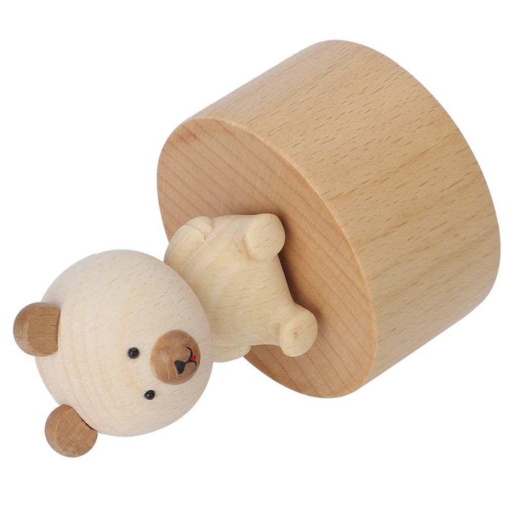 Animal Wooden Clockwork Music Boxes Children Kid Birthday Holiday Gifts view 3