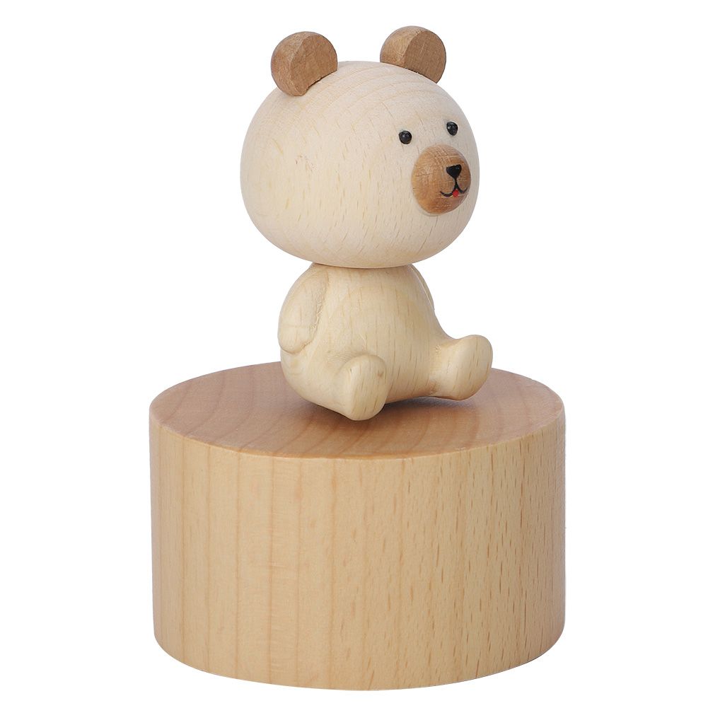 Animal Wooden Clockwork Music Boxes Children Kid Birthday Holiday Gifts view 6