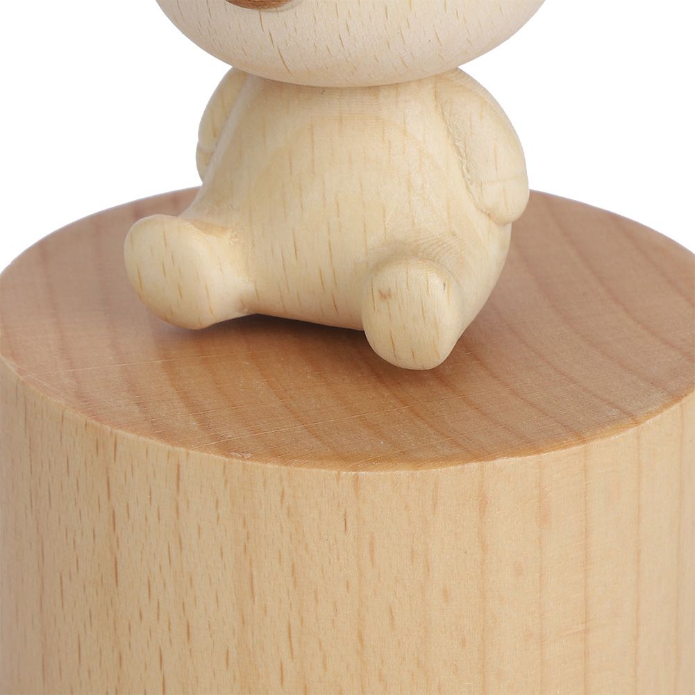 Animal Wooden Clockwork Music Boxes Children Kid Birthday Holiday Gifts view 12