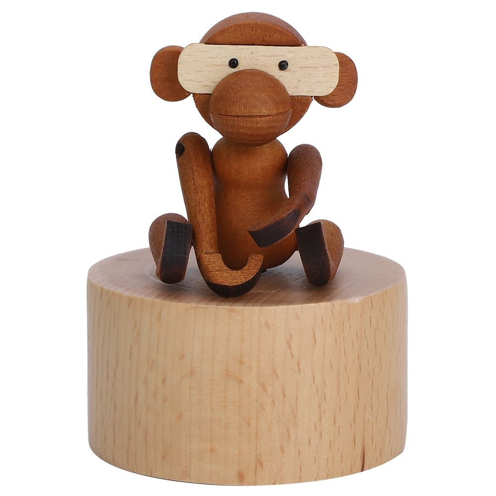 Animal Wooden Clockwork Music Boxes Children Kid Birthday Holiday Gifts view 2