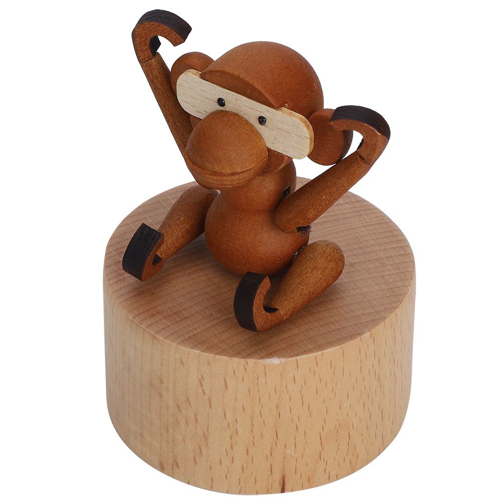 Animal Wooden Clockwork Music Boxes Children Kid Birthday Holiday Gifts view 4