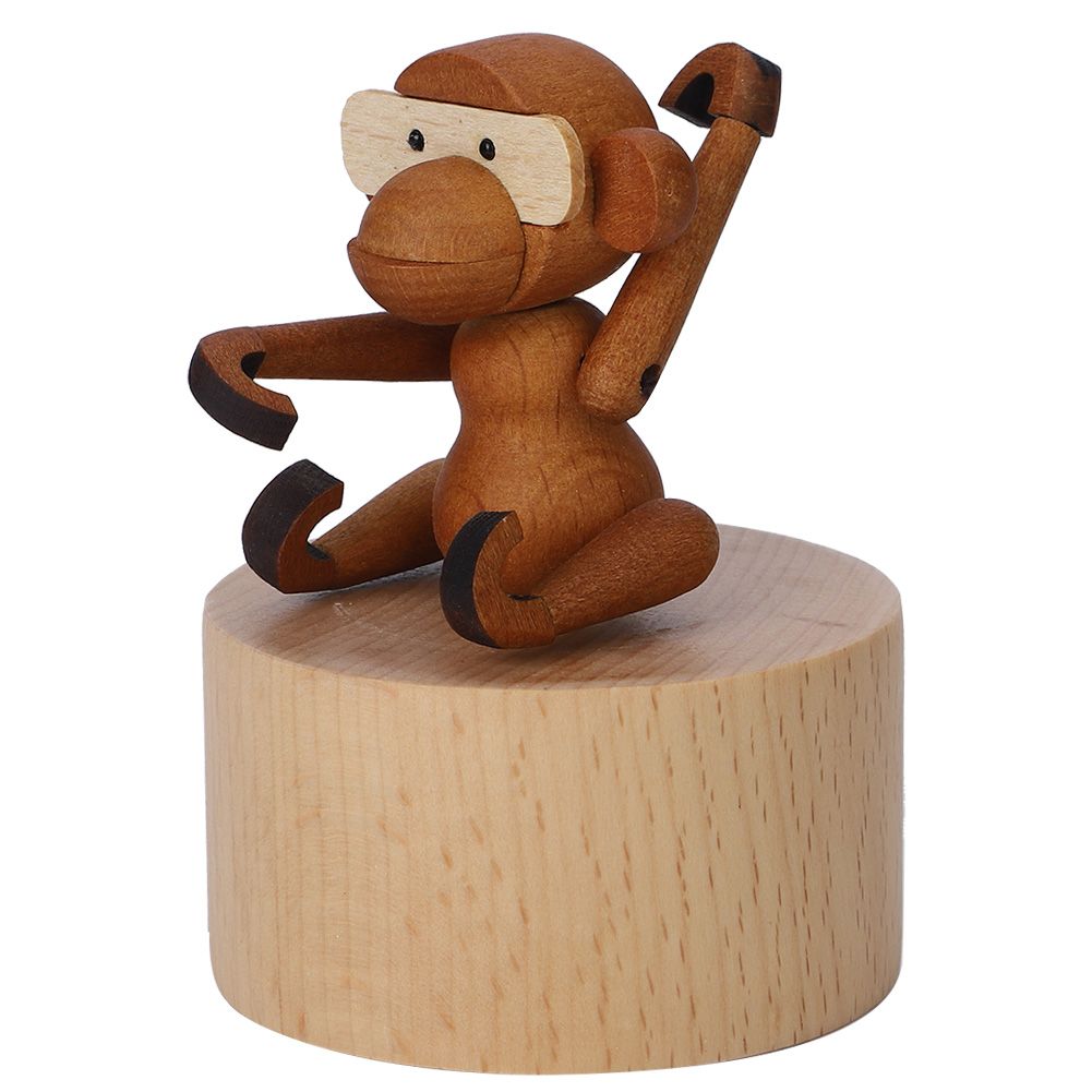 Animal Wooden Clockwork Music Boxes Children Kid Birthday Holiday Gifts view 7