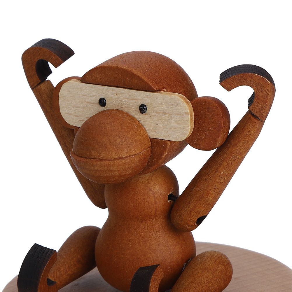 Animal Wooden Clockwork Music Boxes Children Kid Birthday Holiday Gifts view 12