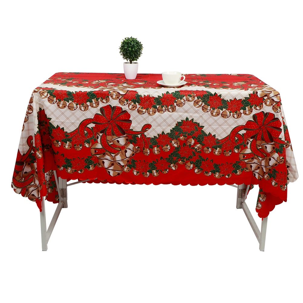 Christmas Polyester Printing Anti Fouled Dinner Tablecloth Cover Decor for view 4