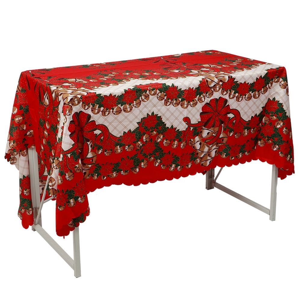 Christmas Polyester Printing Anti Fouled Dinner Tablecloth Cover Decor for view 6