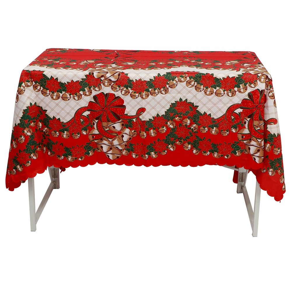 Christmas Polyester Printing Anti Fouled Dinner Tablecloth Cover Decor for view 7