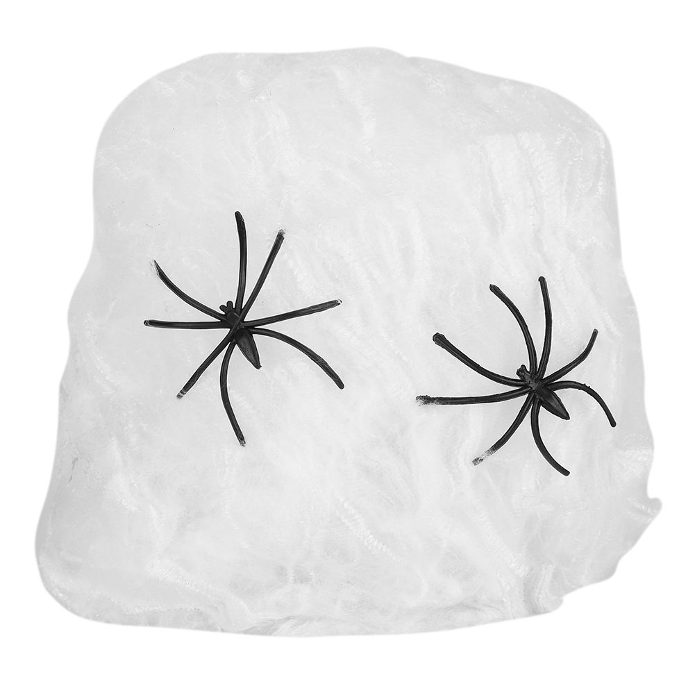 10Bags Spiders Webs Cobweb Halloween Decorations Bar Haunted House KTV Scene view 11