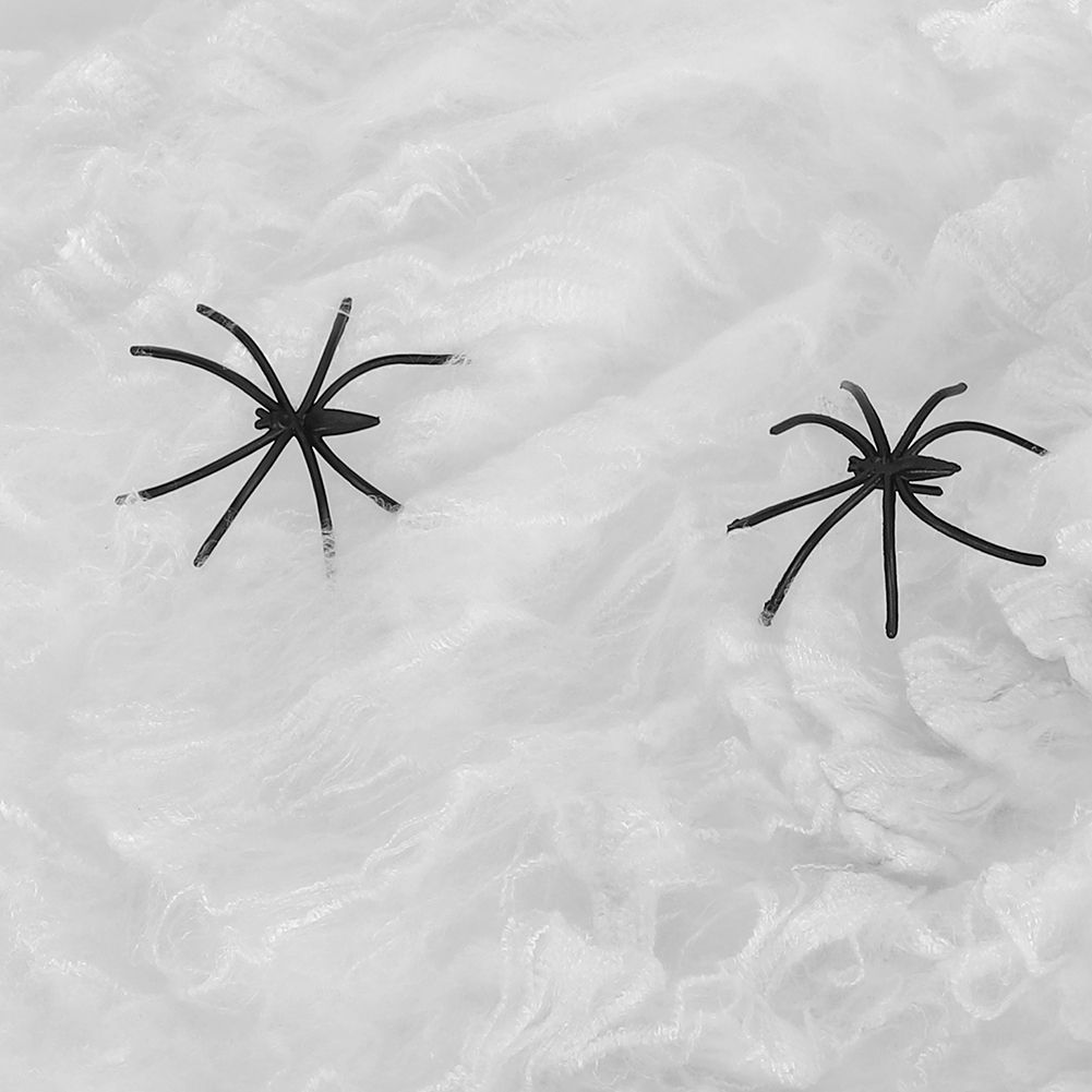 10Bags Spiders Webs Cobweb Halloween Decorations Bar Haunted House KTV Scene view 12