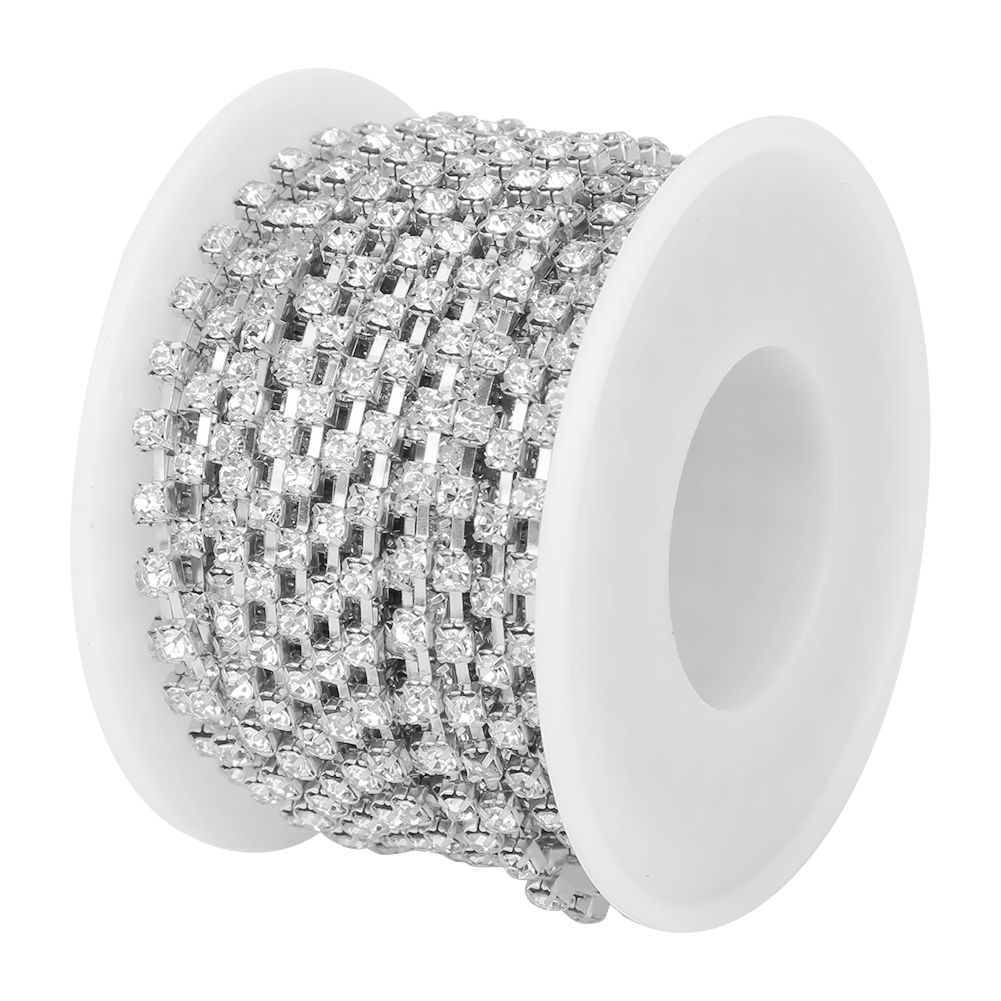 10 Yards/Roll Rhinestones Chain DIY Crafts Clothes Sewing Decoration Accessory