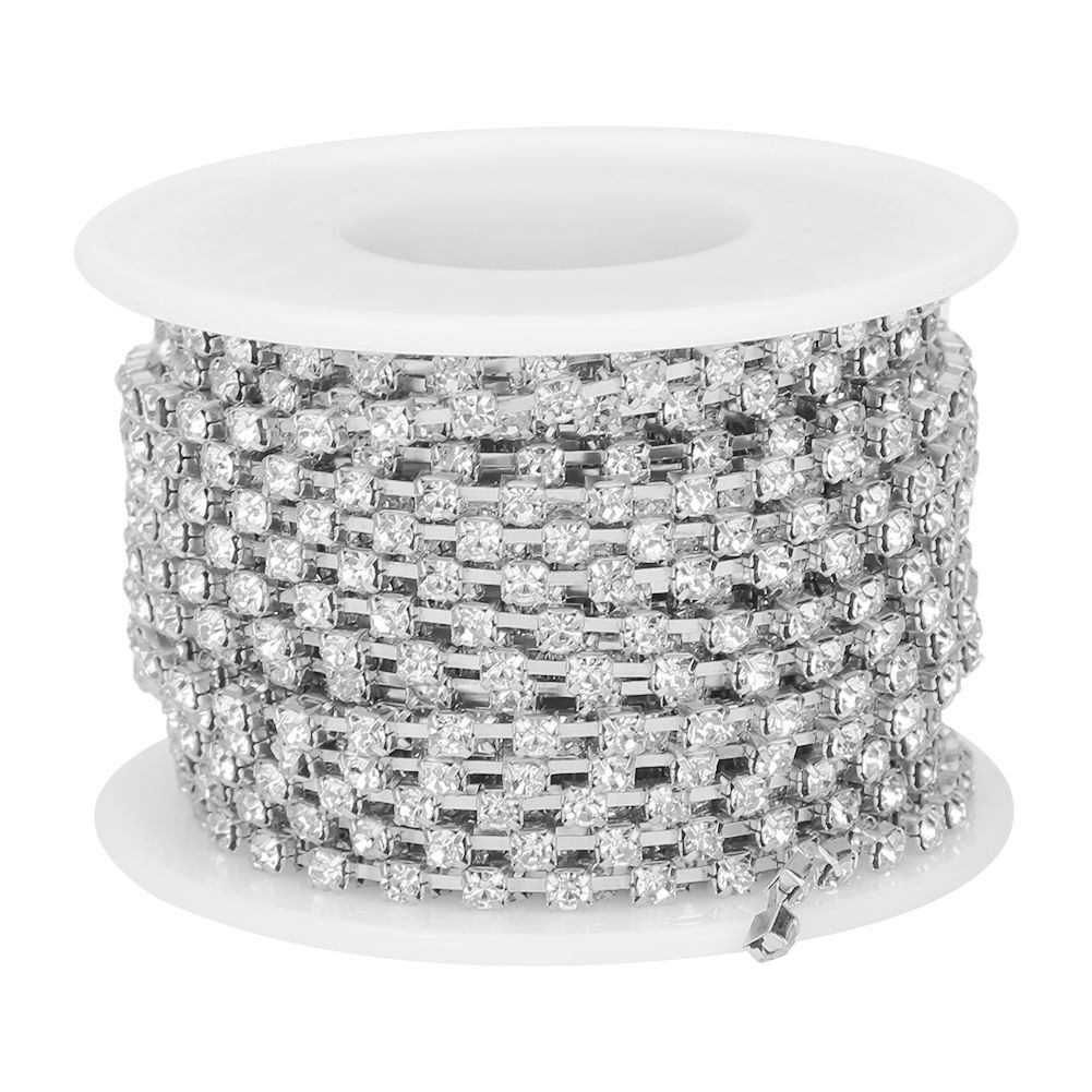 10 Yards/Roll Rhinestones Chain DIY Crafts Clothes Sewing Decoration Accessory view 2