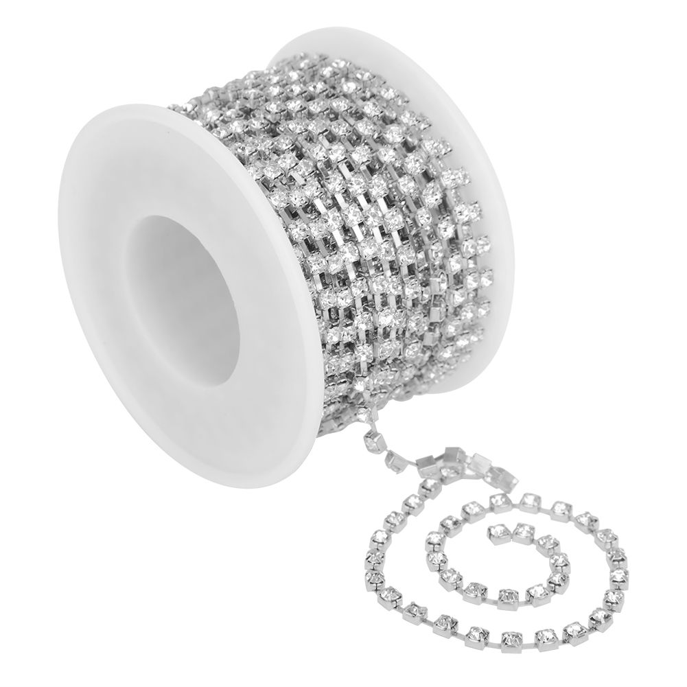10 Yards/Roll Rhinestones Chain DIY Crafts Clothes Sewing Decoration Accessory view 4
