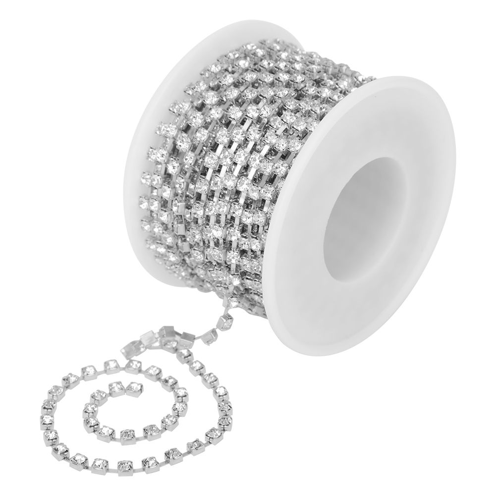 10 Yards/Roll Rhinestones Chain DIY Crafts Clothes Sewing Decoration Accessory view 5