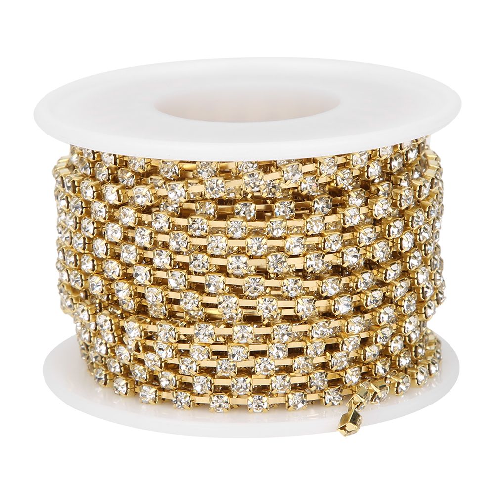 10 Yards/Roll Rhinestones Chain DIY Crafts Clothes Sewing Decoration Accessory view 2