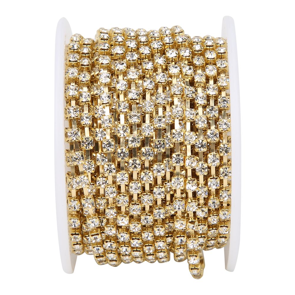 10 Yards/Roll Rhinestones Chain DIY Crafts Clothes Sewing Decoration Accessory view 3