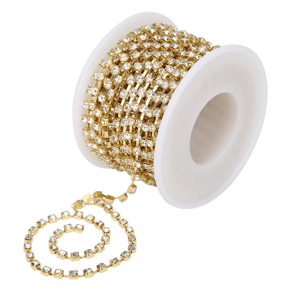 10 Yards/Roll Rhinestones Chain DIY Crafts Clothes Sewing Decoration Accessory view 4