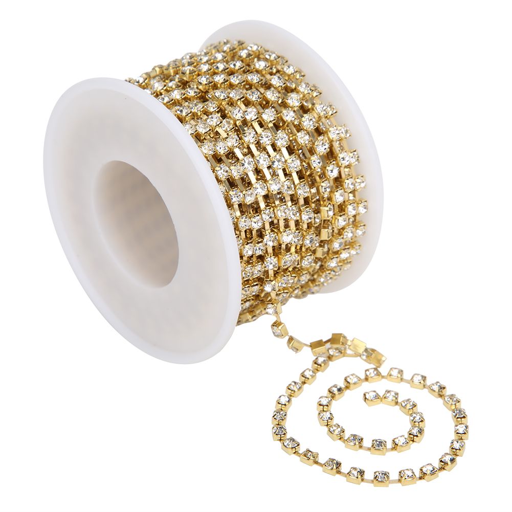 10 Yards/Roll Rhinestones Chain DIY Crafts Clothes Sewing Decoration Accessory view 5